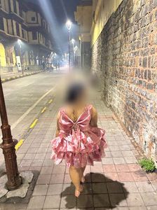 Pink Ruffled Party Dress