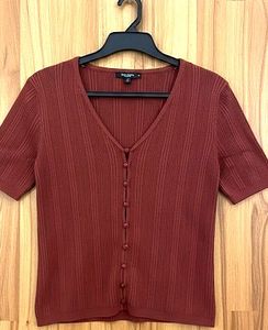 Rust Knit Top