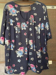 Blue, Half Sleeve Top