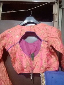 Pink Orenge Multy Chaniya Choli Cupple Set