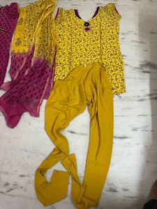 Two Suit Set With Dupatta