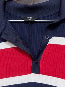 Striped Polo Top