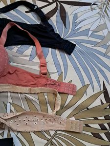 Combo Of Four Imported Fabric Bra N Panty