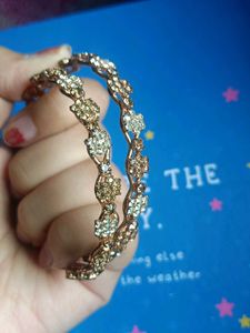 Set Of 2 Diamond Bangle