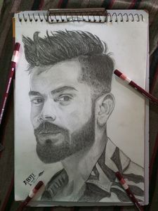 Selling A Sketch Of Virat Kohli