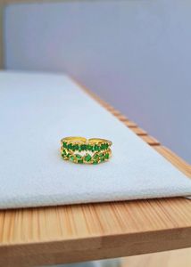 Emerald Green Gemstone Ring