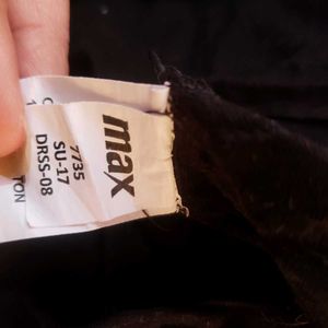 Patterned Black Dress