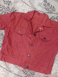 Red Denim Jacket