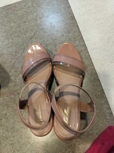 Platform Heels with Clear Straps