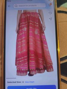 Lehnga Style Skirt With Gota Patti Detailing