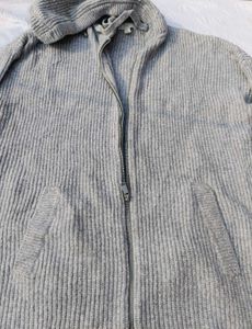 H&amp;m Knit Zip-Up Hoodie