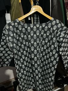 Black Lace Short Kurti🫶