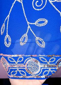 Royal Blue Saree (Without Blouse)