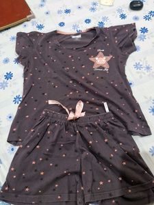 Intouche Star Themed Nightsuit For Women