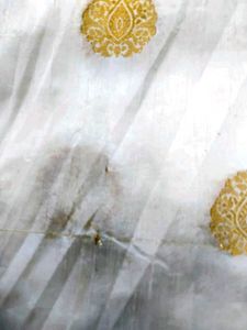 White color Silk saree