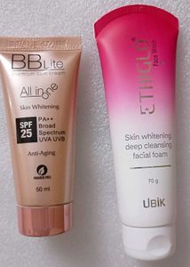 Ethiglo Facewash +  BB Lite All In One Cream Combo