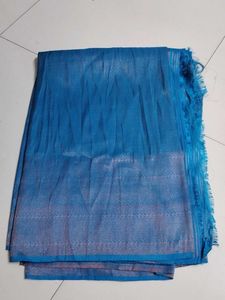 Elegant Blue softy silk saree