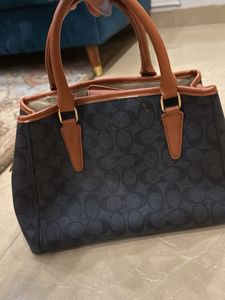 Coach Signature Print Satchel