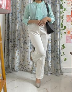 Formal Blue Top For Office And College Wear