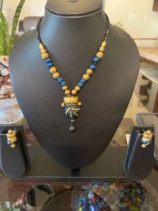 Handmade Terracotta Necklace & Earring Set
