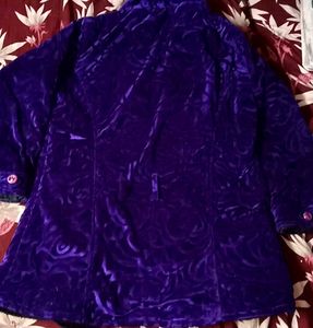 Purple Velvet Coat