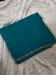 Elegant Teal Saree