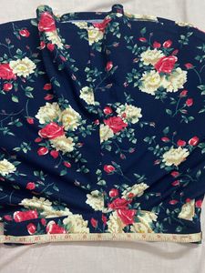 She in Floral Skater Skirt