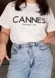 H&M Cannes Printed Oversized T-shirt