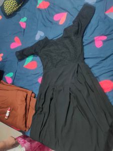 Elegant Black Lace Dress