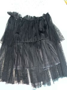 Black Net Top