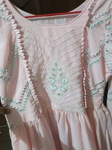 Baby Pink 🩷 Sharara Set With Dupatta