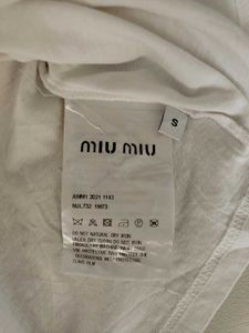 MiuMiu Croped Blouse With Printed Log