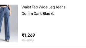 Urbanic Blue Jeans with Button Detail