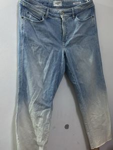 Cambio Ombre Wide Leg Jeans