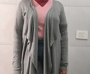 Front Open grey Color Shrug