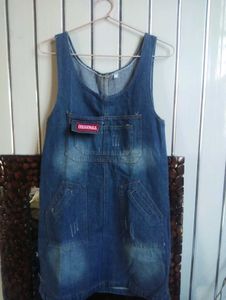 Denim One-piece Dress