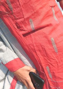 New Gajri Colour Kurta Set