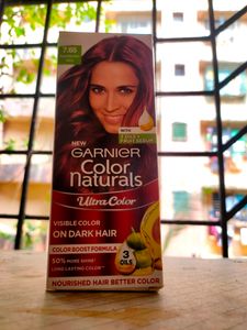 GARNIER Color Naturals Creme Hair Colour Long-lasting Color &amp; Shine, Raspberry Red