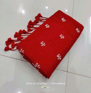 70)Embroidery 🪡 Design Flower Saree