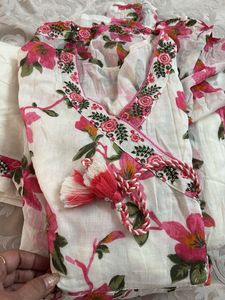 Floral Print Pant Kameez Suit