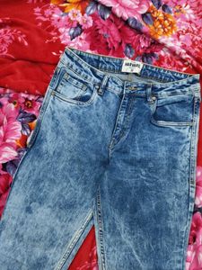 Acid Wash Denim Jeans