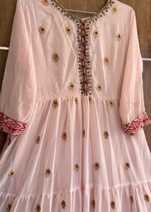 Tiered Embroidered Dress
