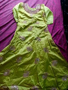 Green Grand Kurthi Dress For Function