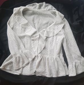 Price Drop! Vintage Peplum Lace Top