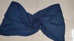 Shimmer Navy Blue Scarf/Hijab
