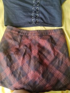 Plaid Mini Skirt