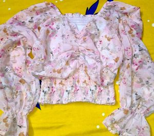 Floral Sheer Top