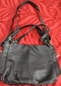 chic leather handbag