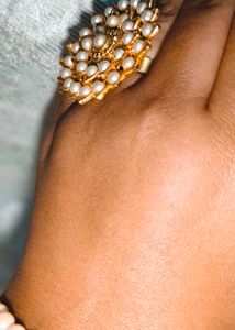 🎁Buy 2 Get 1 Free 🎁Pearl &amp; Gold Ring