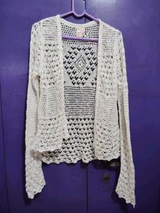 Crochet Knit Cardigan